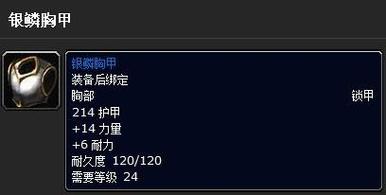 《魔兽世界》银鳞胸甲获取全攻略：材料收集、图纸购买与制作方法详解